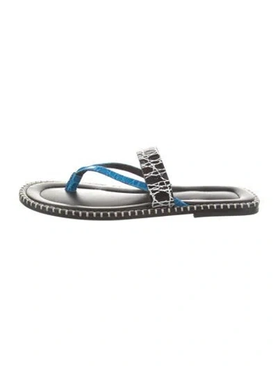 Pre-owned Dries Van Noten Leather Slides In Multi