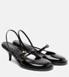 Dries Van Noten Leather Slingback Pumps In Black