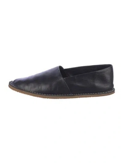 Pre-owned Dries Van Noten Leather Slippers In Blue