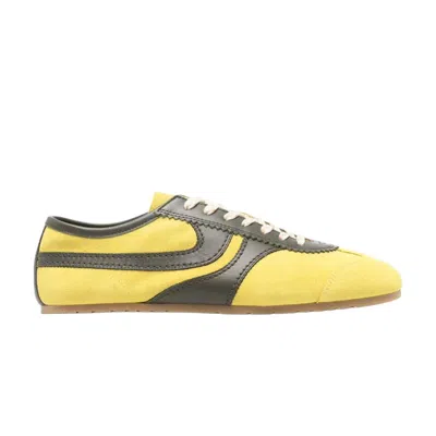 Pre-owned Dries Van Noten Leather Sneaker 'yellow' | Men's Size 41