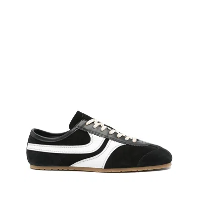 Dries Van Noten Leather Sneakers In Black