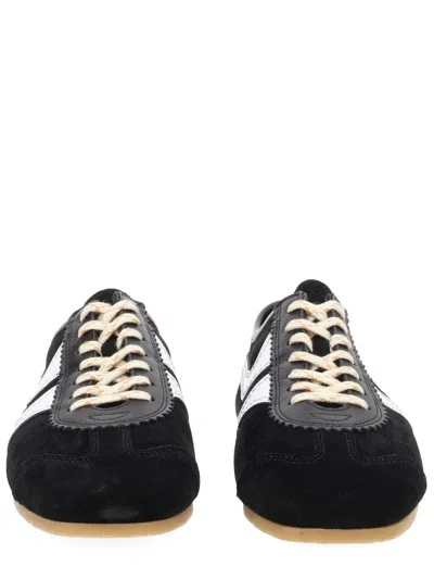 Dries Van Noten Leather Sneakers In Black