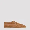 Dries Van Noten Casual Low Top Sneakers With Leather Panels In Brown