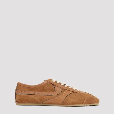 Dries Van Noten Round-toe Low-top Casual Shoes In Brown