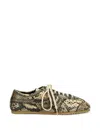 Dries Van Noten Leather Sneakers In Multi
