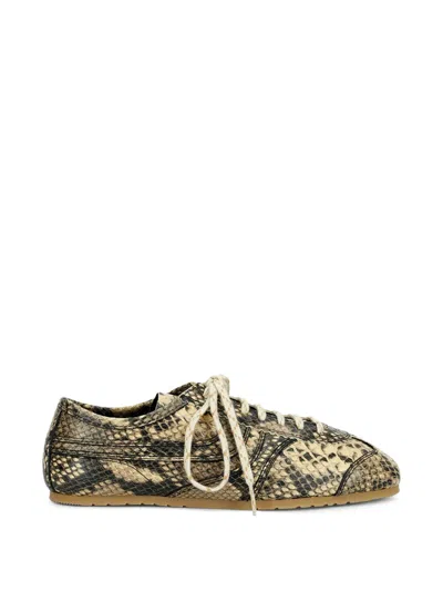 Dries Van Noten Leather Sneakers In Multi