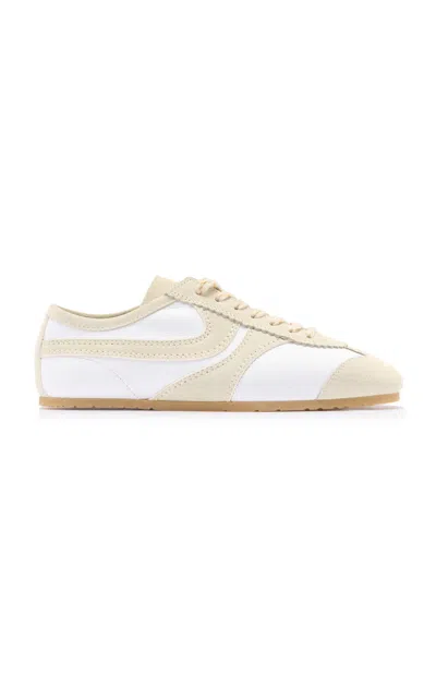 Dries Van Noten Leather Sneakers In White