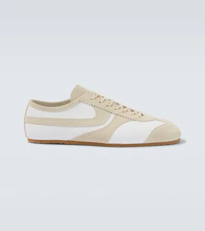 Dries Van Noten Leather Sneakers In White
