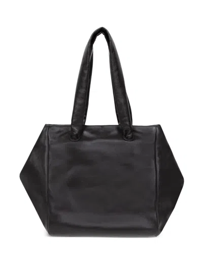 Dries Van Noten Leather Tote Bag In Black