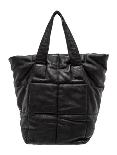 Pre-owned Dries Van Noten Leather Tote In Black
