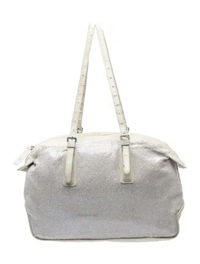 Pre-owned Dries Van Noten Leather Tote In Gray