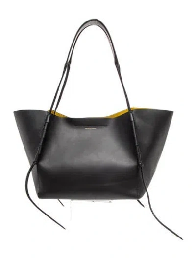 Pre-owned Dries Van Noten Leather Tote In Gray