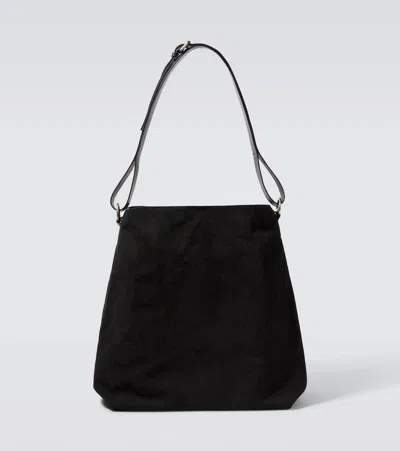 Dries Van Noten Leather-trimmed Canvas Shoulder Bag