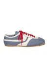 Dries Van Noten Leather-trimmed Nylon Sneakers In Blue