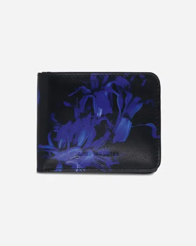 Dries Van Noten Leather Wallet In Blue