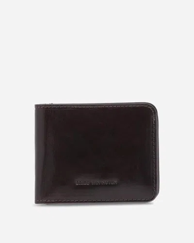 Dries Van Noten Leather Wallet Dark In Gray