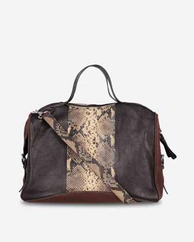 Dries Van Noten Leather Weekend Bag In Beige