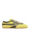 Dries Van Noten Leather-trimmed Suede Sneakers In Yellow