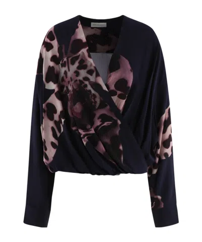 Dries Van Noten Women 01690-camiel 1015 W.w.shirt In Blue