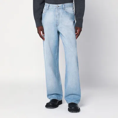 DRIES VAN NOTEN LIGHT BLUE FADED JEANS