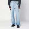 Dries Van Noten Light Blue Faded Jeans In Blue
