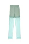 Dries Van Noten Sheer Overlay Elastic Waistband Back Pockets