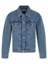 Dries Van Noten Light Blue Solid Jackets In Light Blue