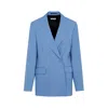 Dries Van Noten Light Blue Wool Beno Jacket