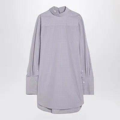 DRIES VAN NOTEN DRIES VAN NOTEN LIGHT CHECKED POPELINE TURTLENECK SHIRT