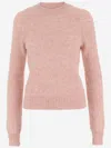 Dries Van Noten Light Pink Crew Neck Sweater In Light Pink