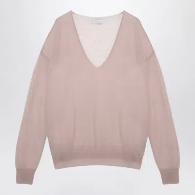 Dries Van Noten Light Pink Sweater In Wool Blend Women
