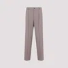 Dries Van Noten Straight-leg Trousers With Clean Front Pleat In Pink