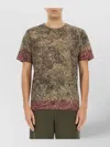 Dries Van Noten Lightweight Short Sleeve Round Neck T-shirt In Multi