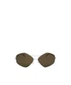 Dries Van Noten Linda Farrow X  Irregular Frame Sunglasses