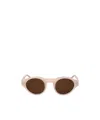 Dries Van Noten Linda Farrow X  Oval Frame Sunglasses