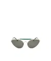 Dries Van Noten Linda Farrow X  Pilot Frame Sunglasses In Gray