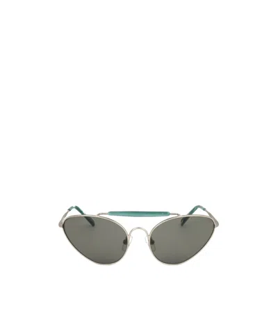 Dries Van Noten Linda Farrow X  Pilot Frame Sunglasses In Gray