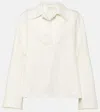 Dries Van Noten Linen And Cotton-blend Top In White
