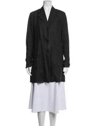 Pre-owned Dries Van Noten Linen Blazer In Grey