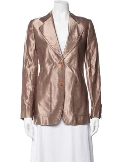 Pre-owned Dries Van Noten Linen Coat In Neutrals