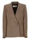DRIES VAN NOTEN DRIES VAN NOTEN LINEN DOUBLE-BREASTED BLAZER