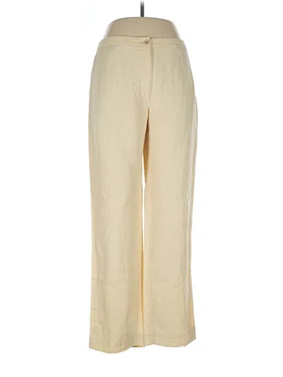 Pre-owned Dries Van Noten Linen Pants In White