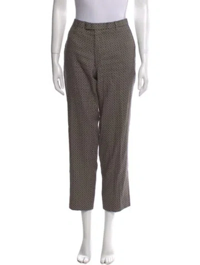 Pre-owned Dries Van Noten Linen Straight Leg Pants In Neutral