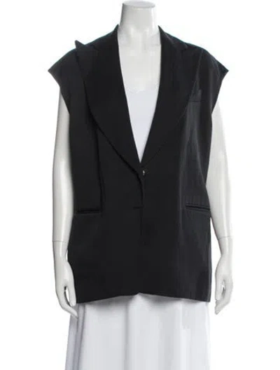 Pre-owned Dries Van Noten Linen Vest In Gray