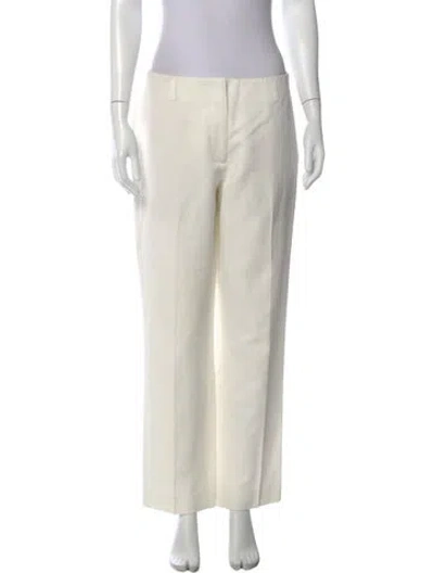 Pre-owned Dries Van Noten Linen Wide Leg Pants In Neutral