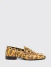 Dries Van Noten Snakeskin-effect Leather Loafers In Brown