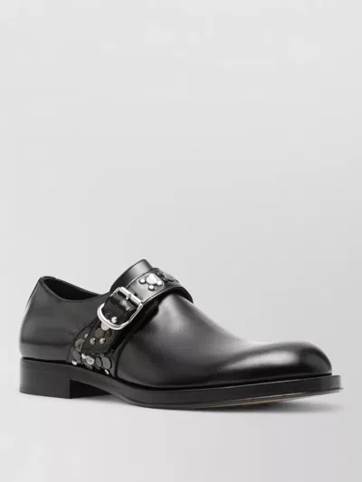 Dries Van Noten Loafers Featuring Buckle Detail And Embellishment In Black