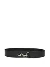 Dries Van Noten Lobster-clasp Leather Belt In Black
