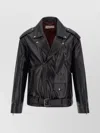 Dries Van Noten Lodz 2370 Belted Jacket With Floral Detail In Black