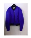 Dries Van Noten Logo Casual Jacket In Blue